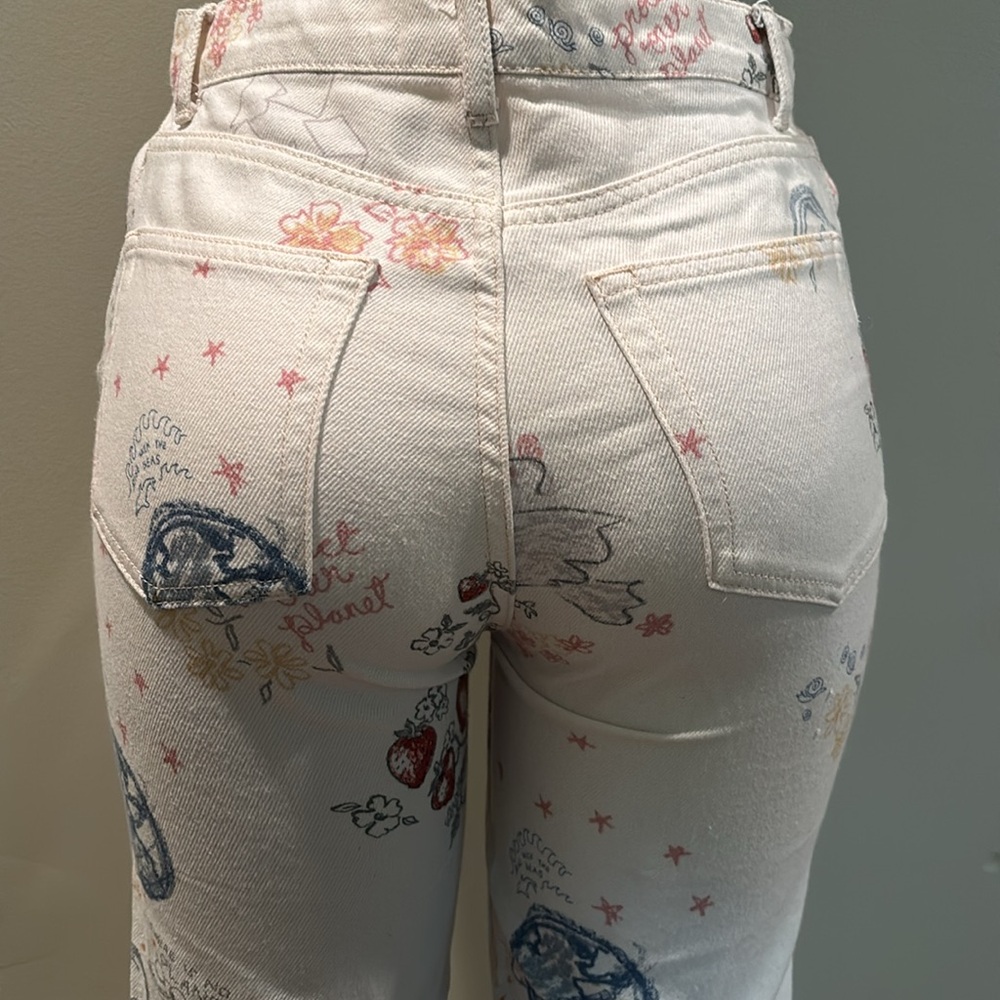 Reformation-Cynthia Doodle High Rise Straight Long Jeans size 26 - Picture 13 of 13